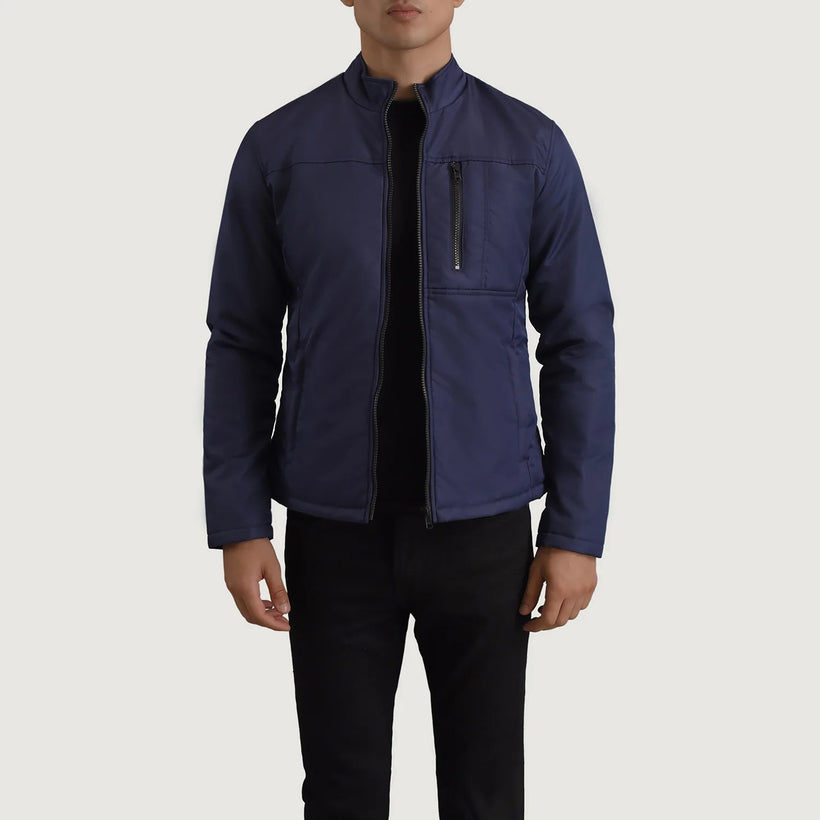 Elliot Blue Lightweight Kurtka Skórzana Męska