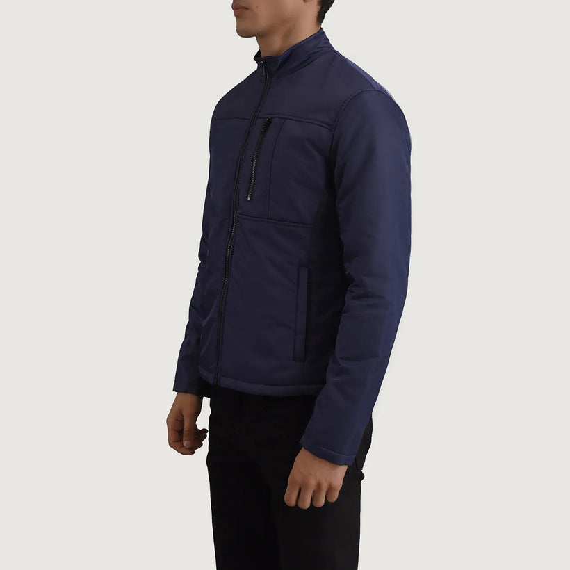 Elliot Blue Lightweight Kurtka Skórzana Męska