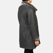 
Erica Shearling Skórzany Płaszcz Damska – alternate product view 5