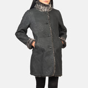 
Erica Shearling Skórzany Płaszcz Damska – alternate product view 6
