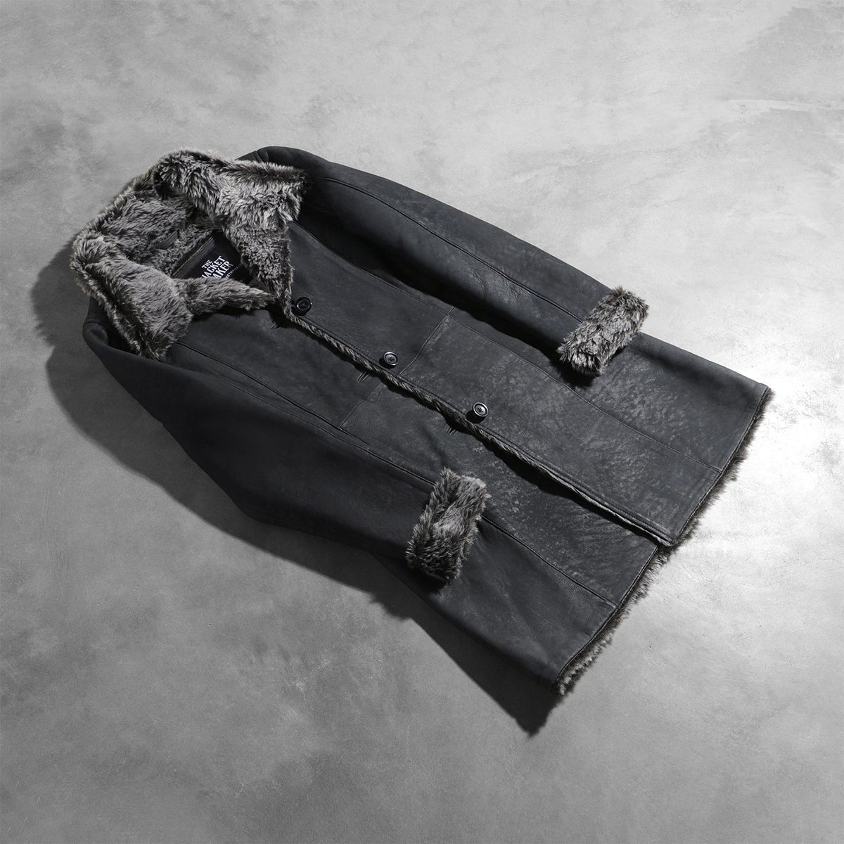 
Erica Shearling Skórzany Płaszcz Damska – alternate product view 8