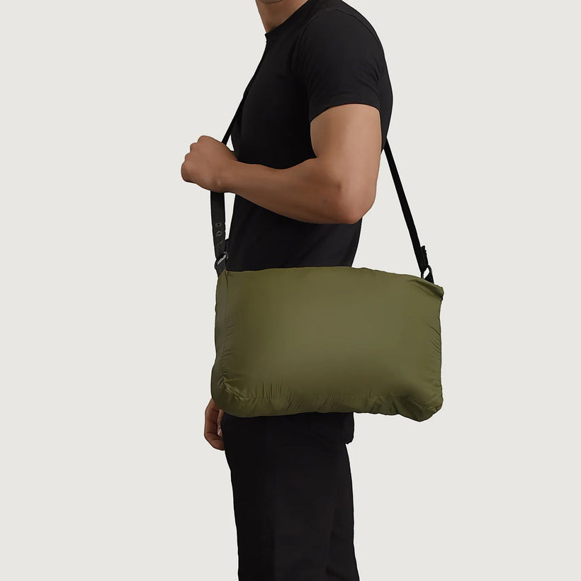 Erico Green Hooded Puffer Kurtka Skórzana Męska