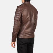 Faisor Mocha Skórzana Ramoneska Męska – alternate product view 4