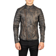 Faisor Mocha Skórzana Ramoneska Męska – alternate product view 4