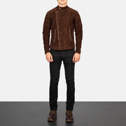 Faisor Mocha Skórzana Ramoneska Męska – alternate product view 3