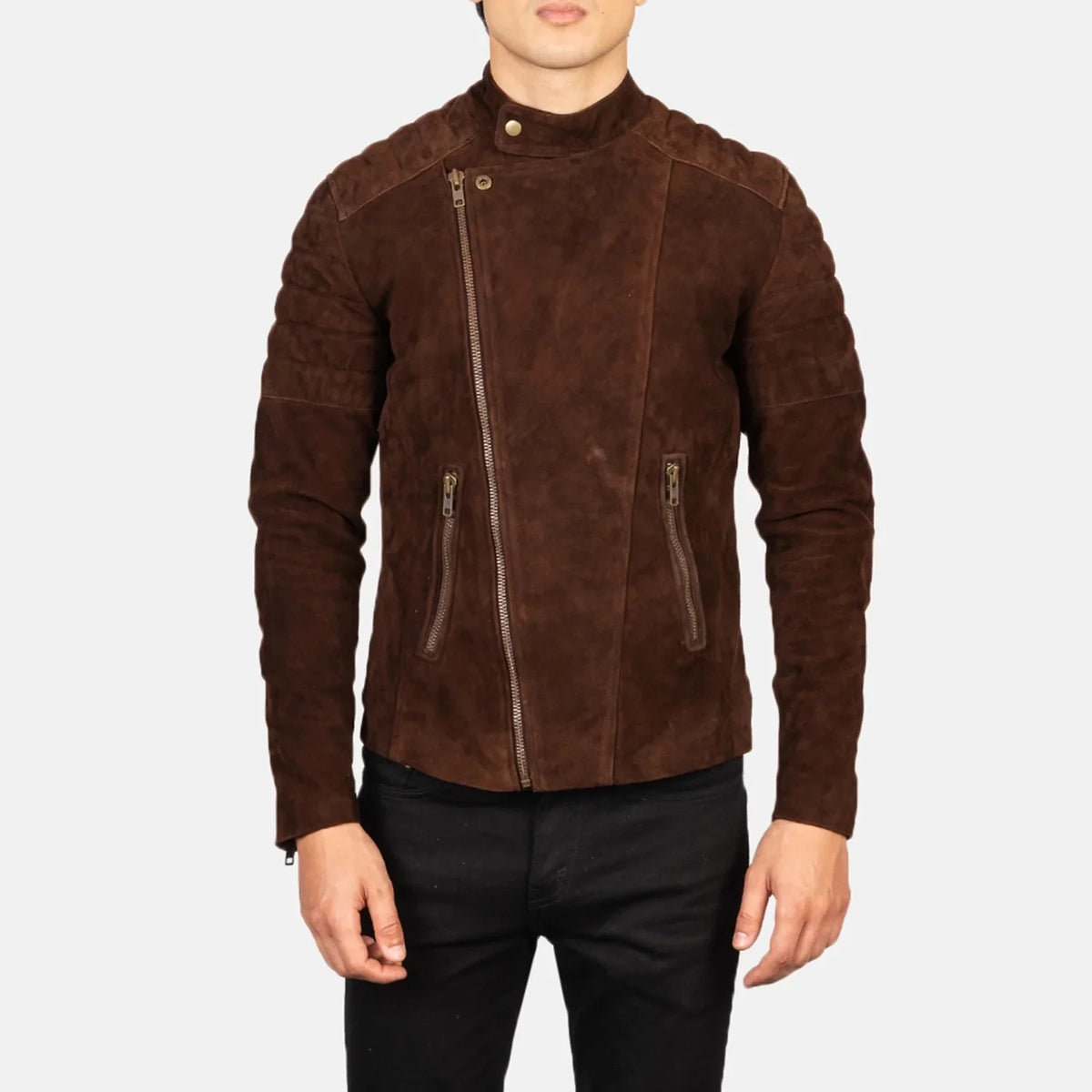Faisor Mocha Skórzana Ramoneska Męska – alternate product view 4