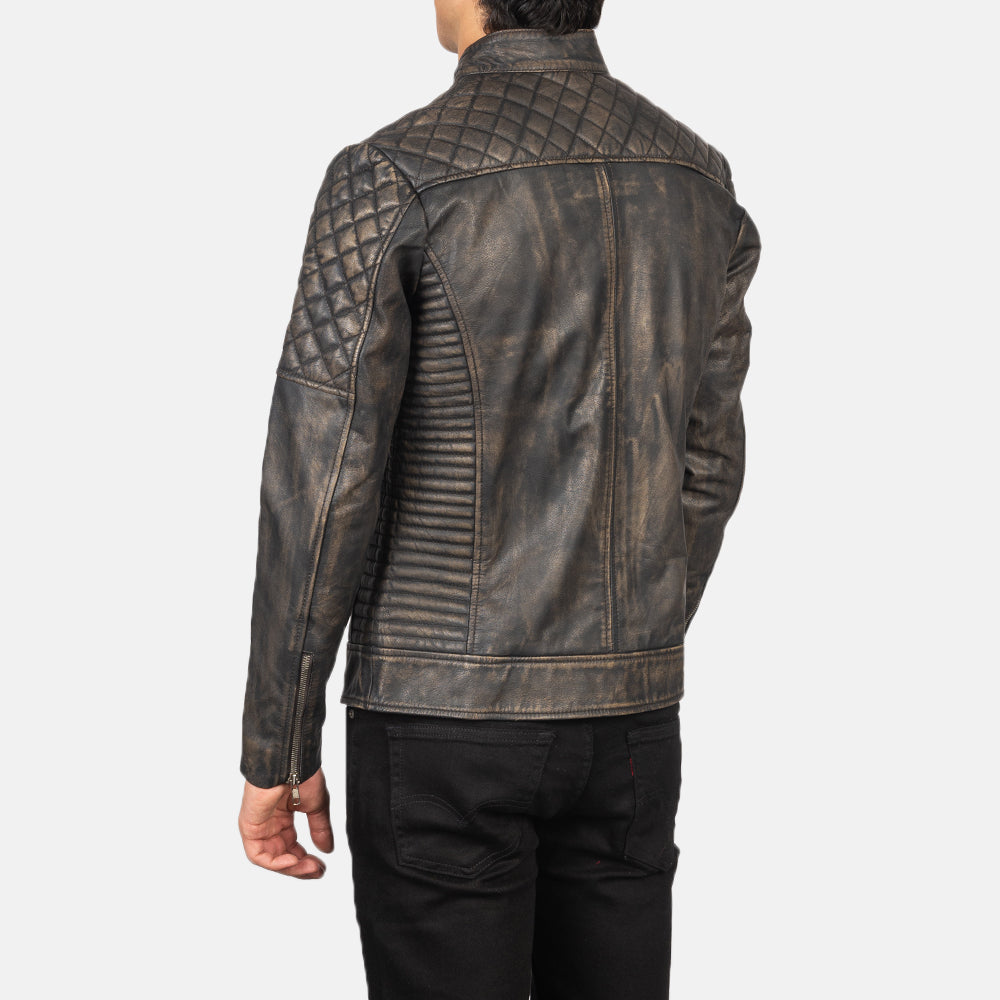 Fernando Quilted Skórzana Ramoneska Męska – alternate product view 5