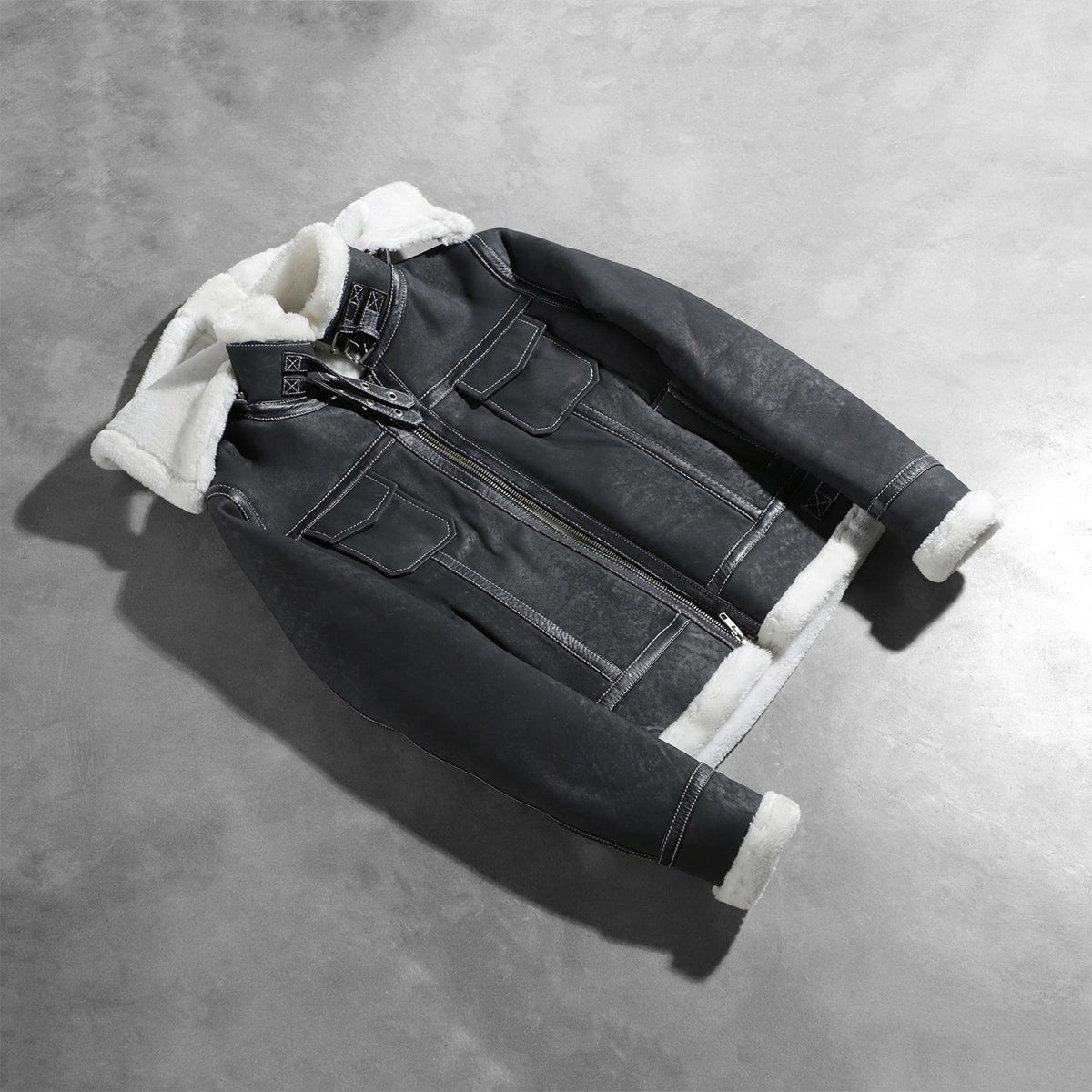 Fiona Hooded Kożuch Skórzany Damska – alternate product view 7
