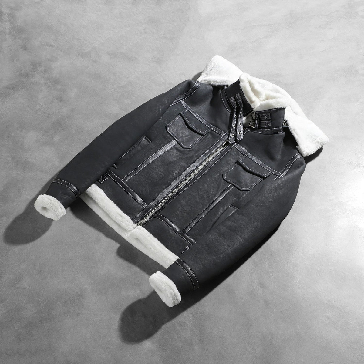 Fiona Hooded Kożuch Skórzany Damska – alternate product view 8