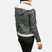 Fiona Hooded Kożuch Skórzany Damska – alternate product view 5