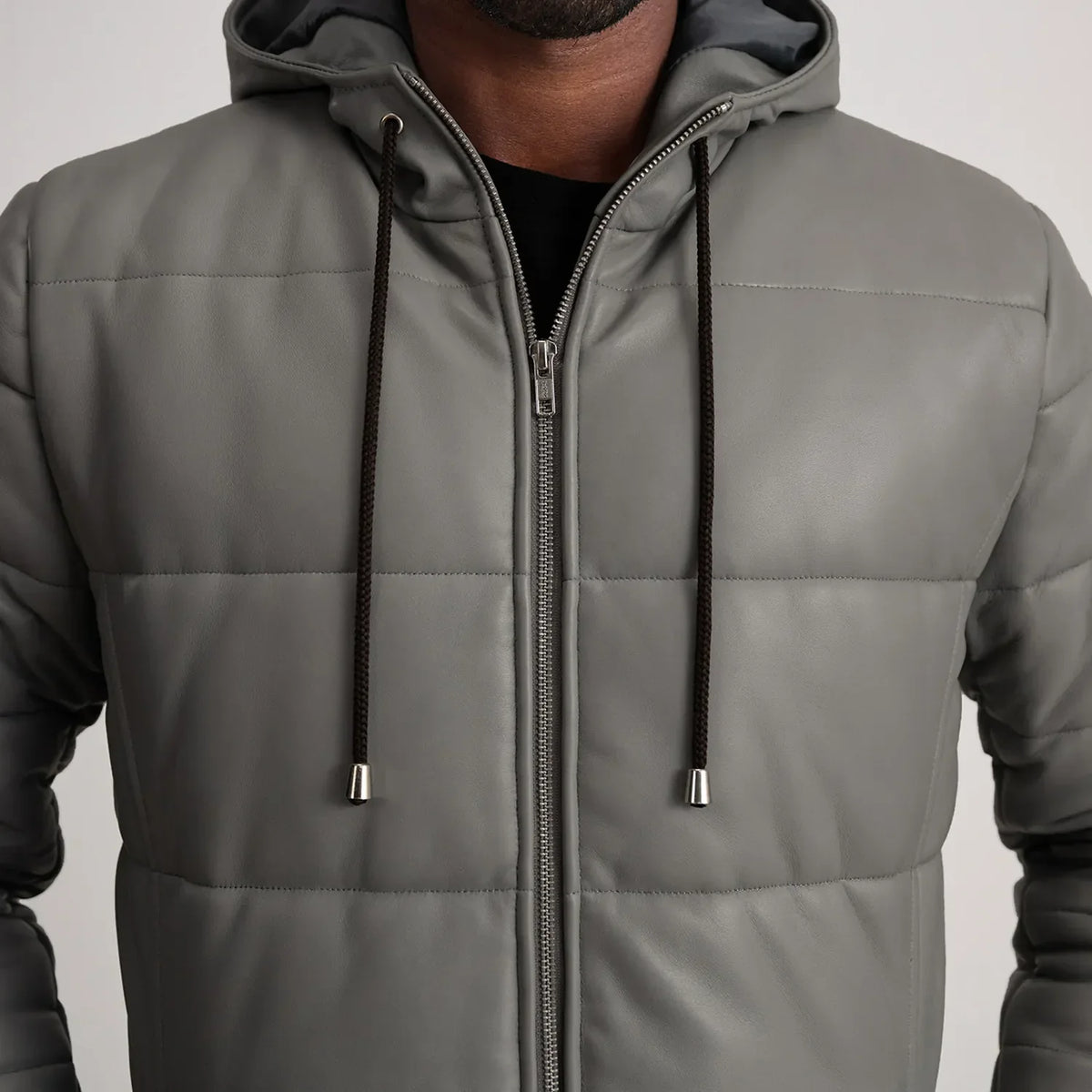 
Floyd Skórzany Płaszcz Jasnobrązowy Puffer Kurtka Skórzana Męska – alternate product view 4