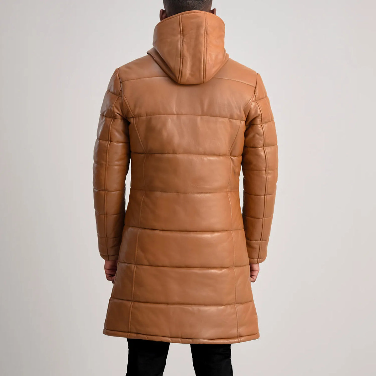 
Floyd Skórzany Płaszcz Jasnobrązowy Puffer Kurtka Skórzana Męska – alternate product view 5