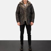 Furlong Skórzany Płaszcz Beige Skórzany Płaszcz Męska – alternate product view 3
