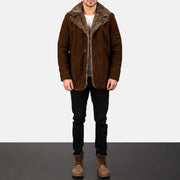 Furlong Skórzany Płaszcz Beige Skórzany Płaszcz Męska – alternate product view 3