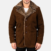 Furlong Skórzany Płaszcz Beige Skórzany Płaszcz Męska – alternate product view 4