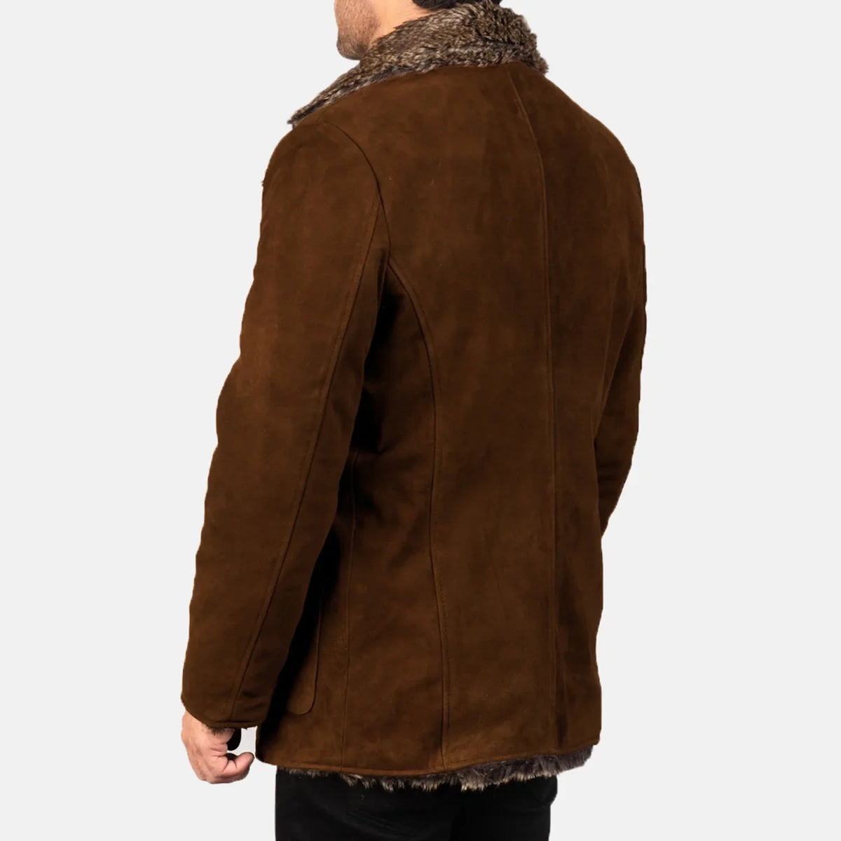 Furlong Skórzany Płaszcz Beige Skórzany Płaszcz Męska – alternate product view 5