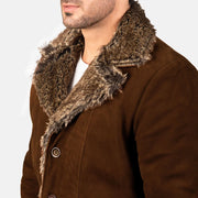 Furlong Skórzany Płaszcz Beige Skórzany Płaszcz Męska – alternate product view 6