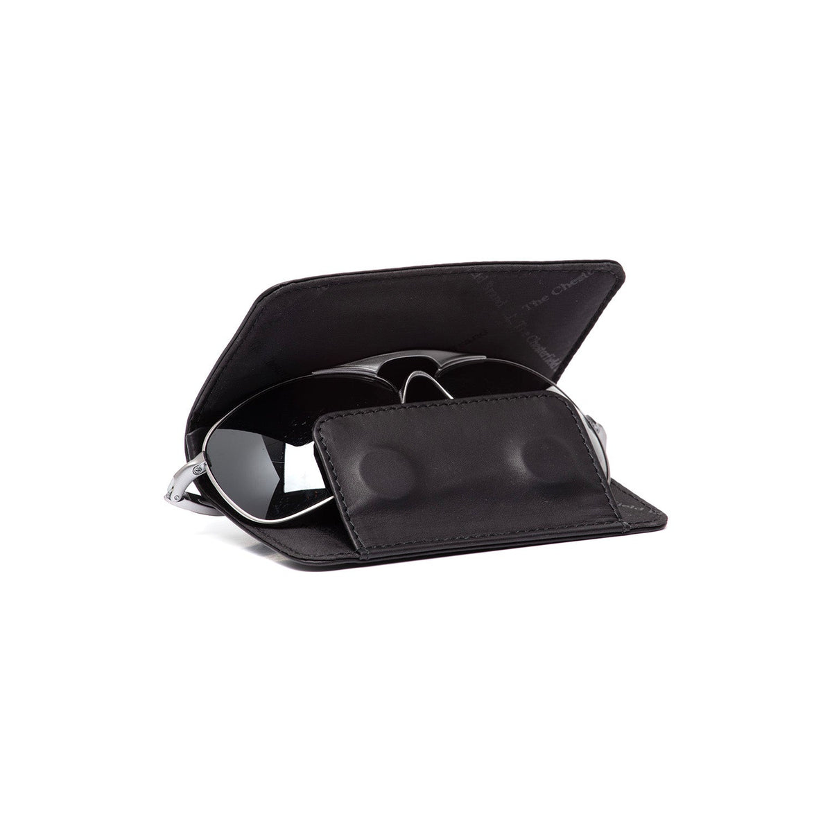Glasses Case Maplewood Damska in Classic 100% Full-Grain Leather - Front Profile View &amp; Tailored Silhouette | Buy Online