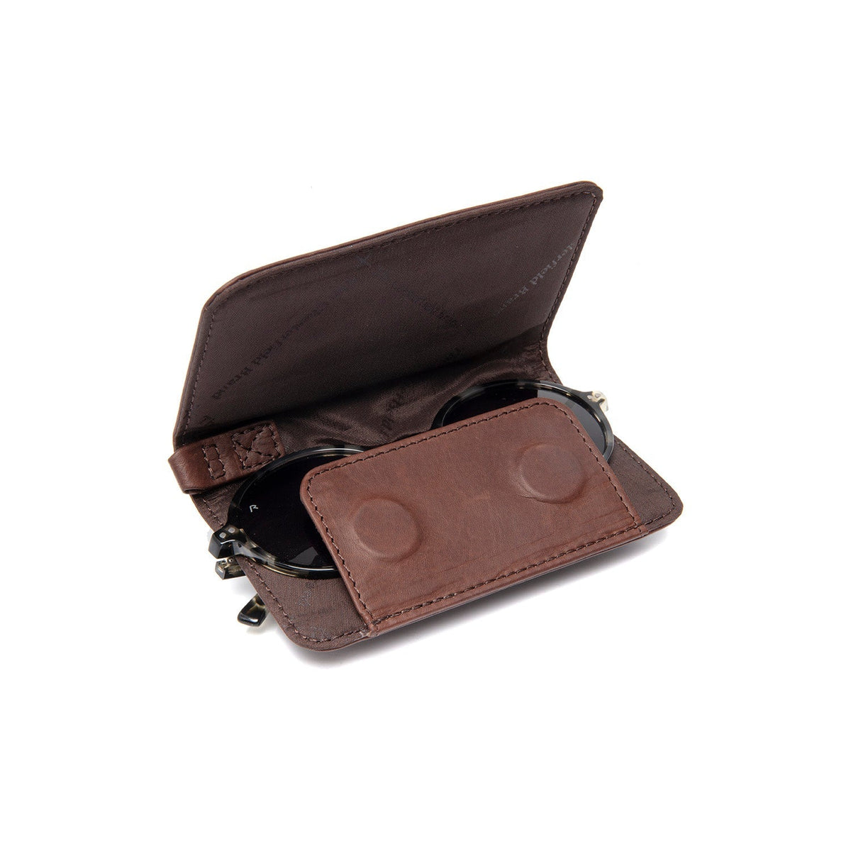 Brown Glasses Case Maplewood Damska, front view