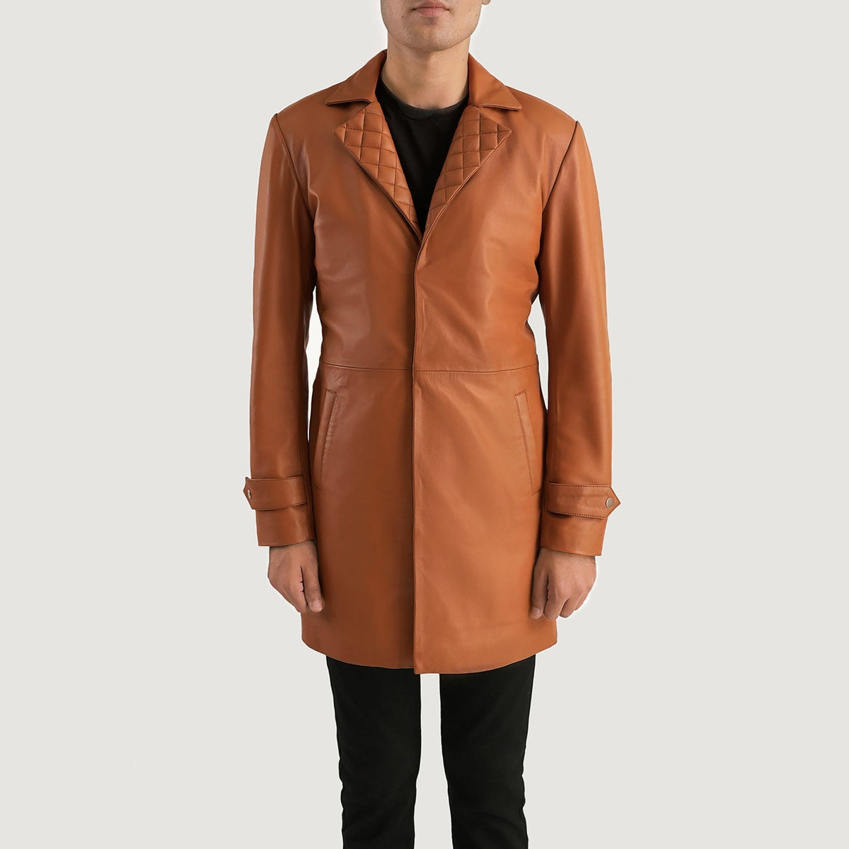 Infinity Skórzany Płaszcz Męska – alternate product view 4