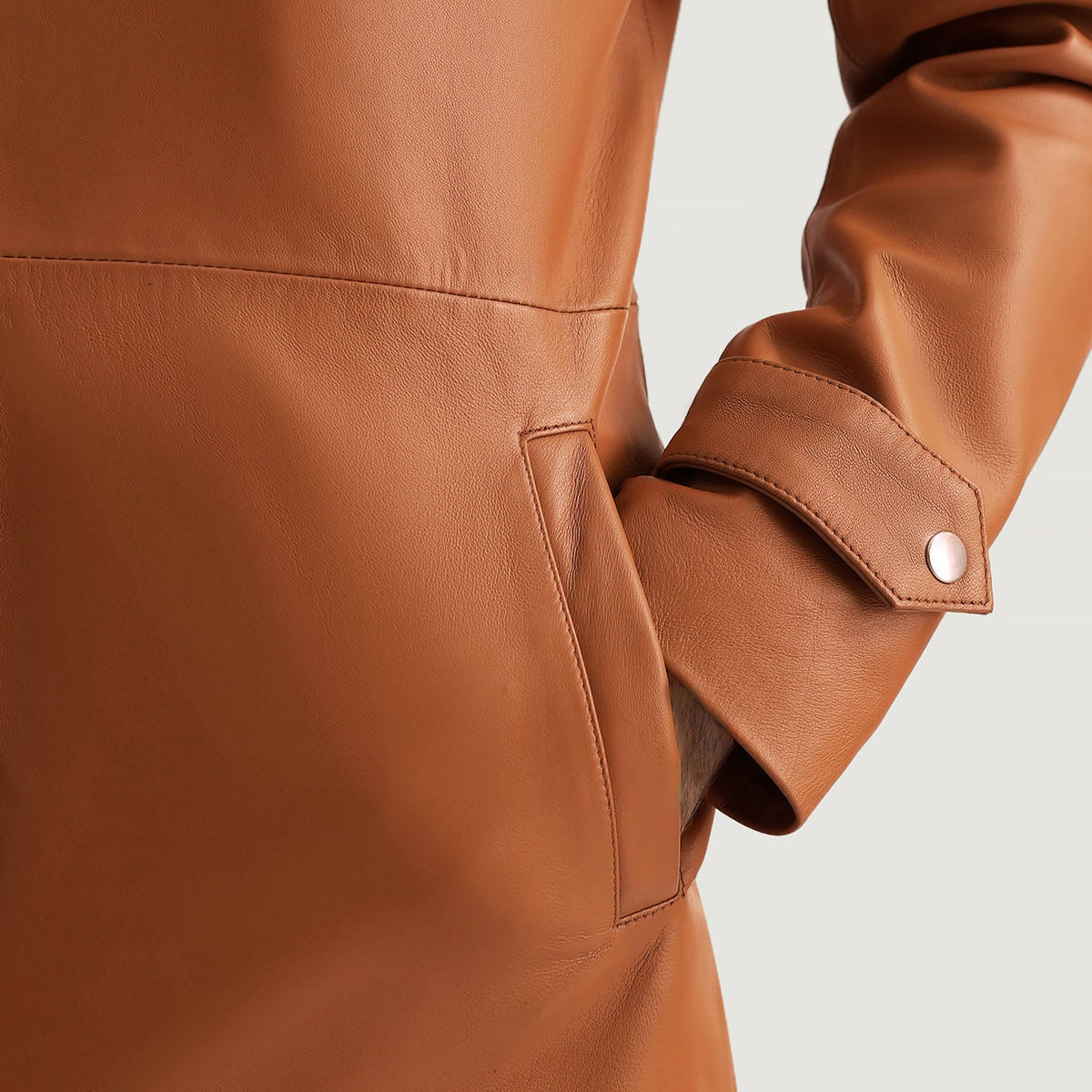 Infinity Skórzany Płaszcz Męska – alternate product view 6