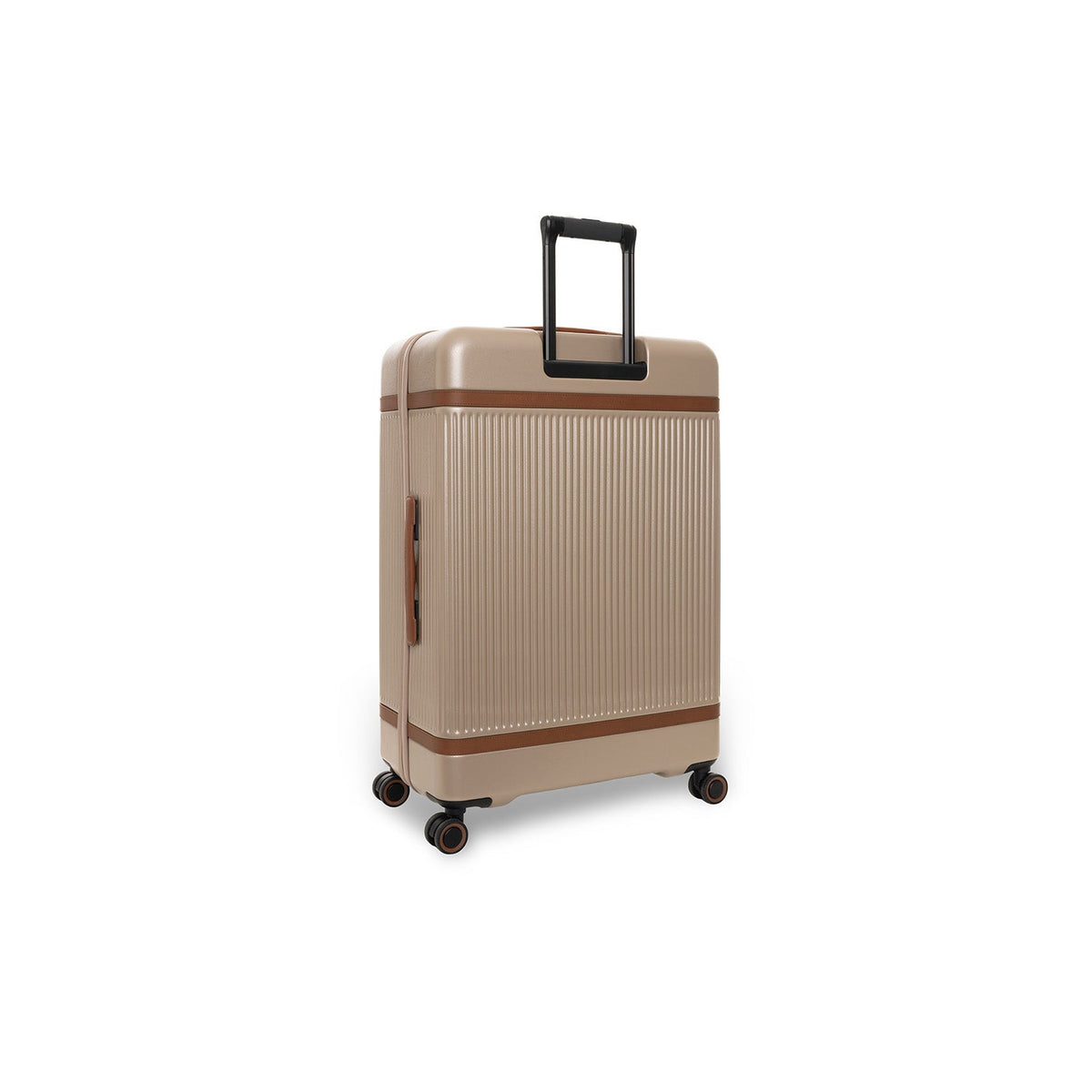 Tailored Rib Cuffs &amp; Hem Craftsmanship Construction Detail on Large Suitcase Zuna Damska