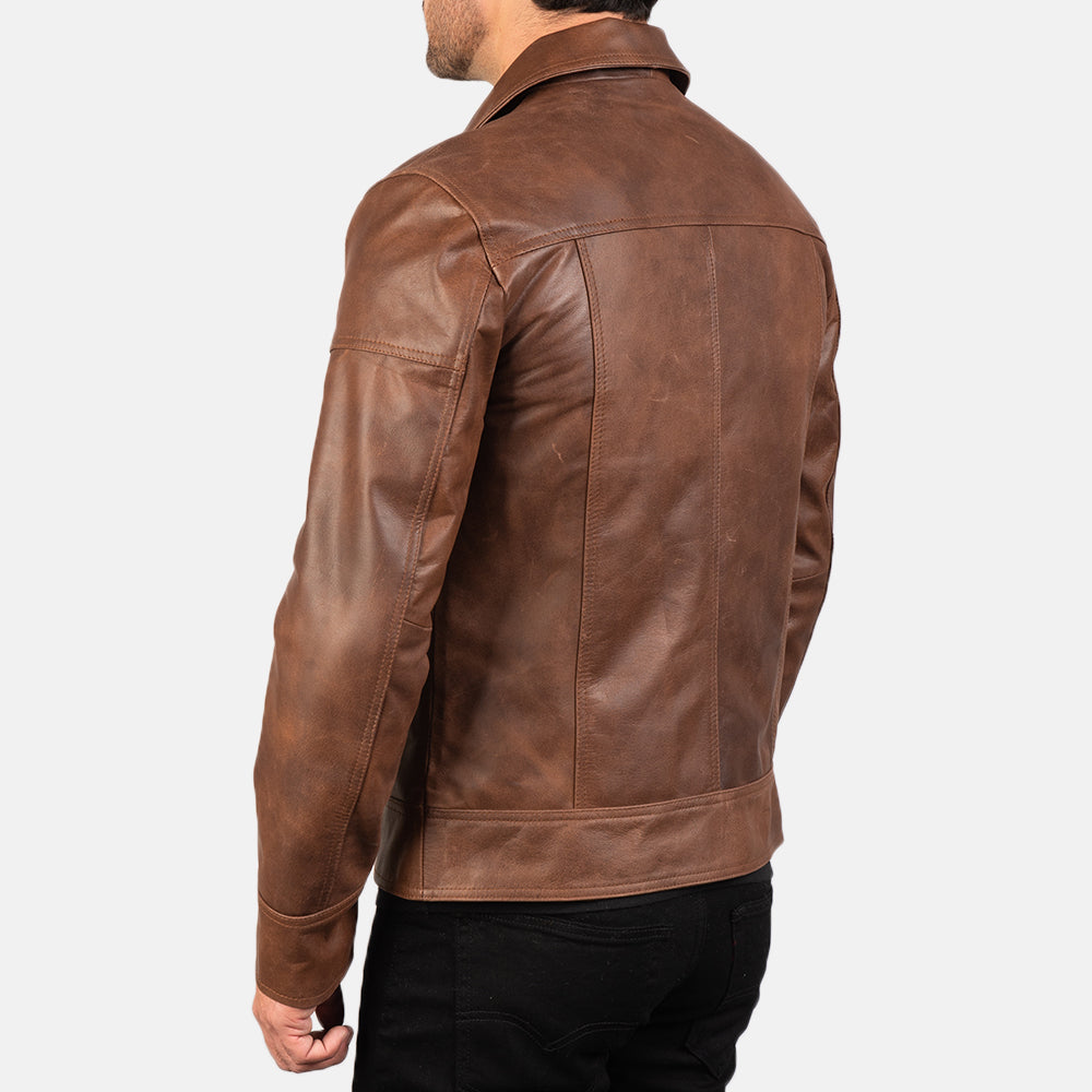 Lavendard Skórzana Ramoneska Męska – alternate product view 6