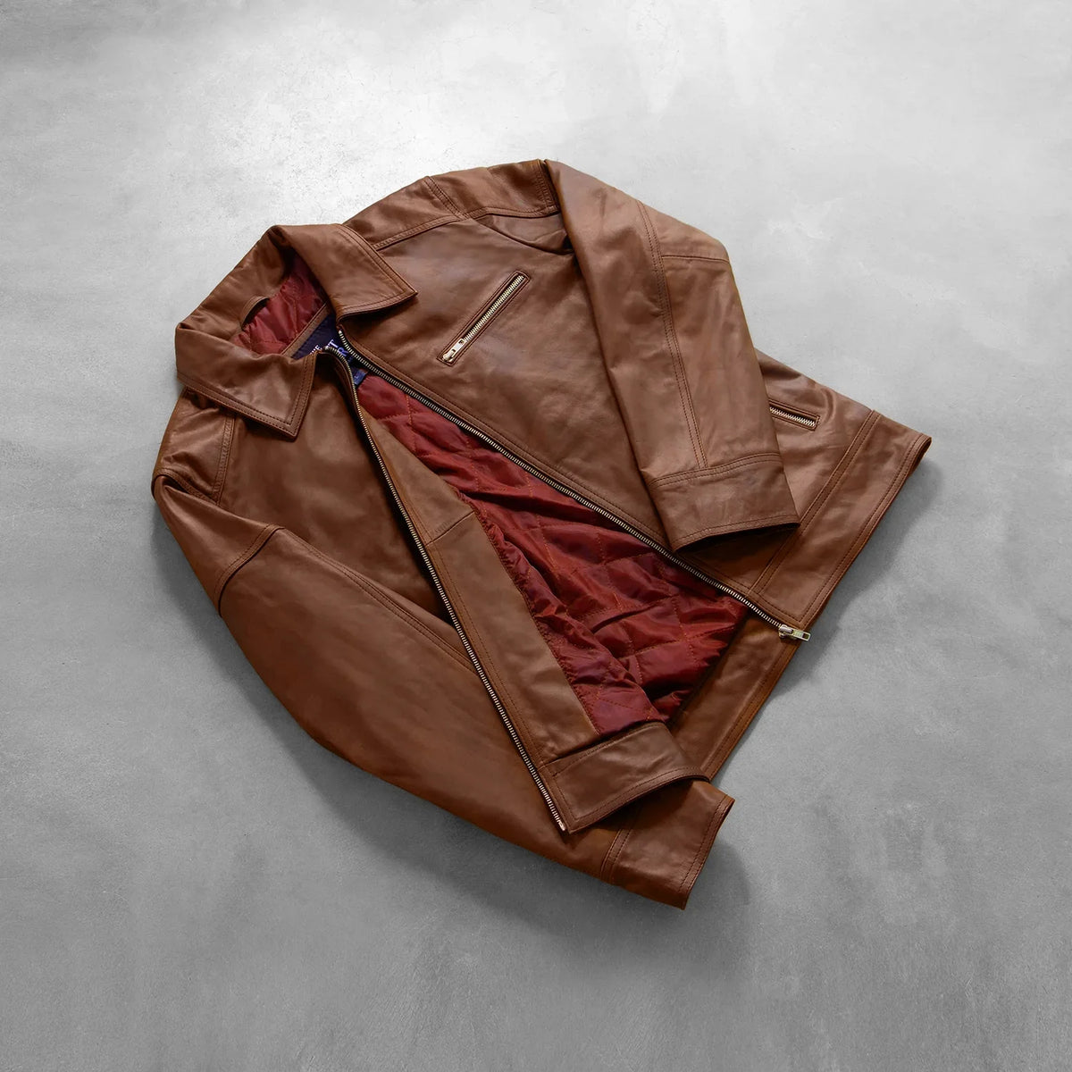 Lavendard Skórzana Ramoneska Męska – alternate product view 8
