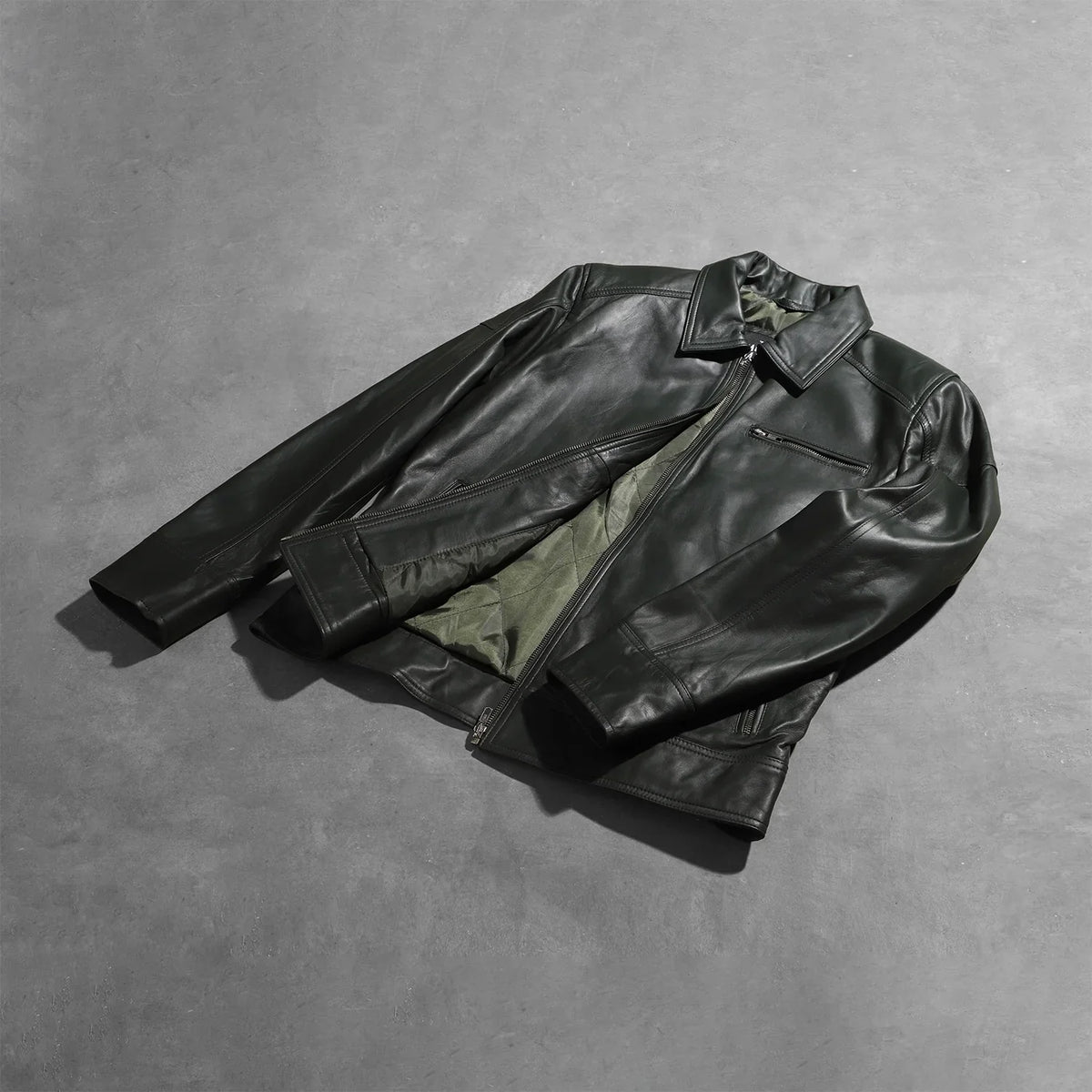 Lavendard Skórzana Ramoneska Męska – alternate product view 7