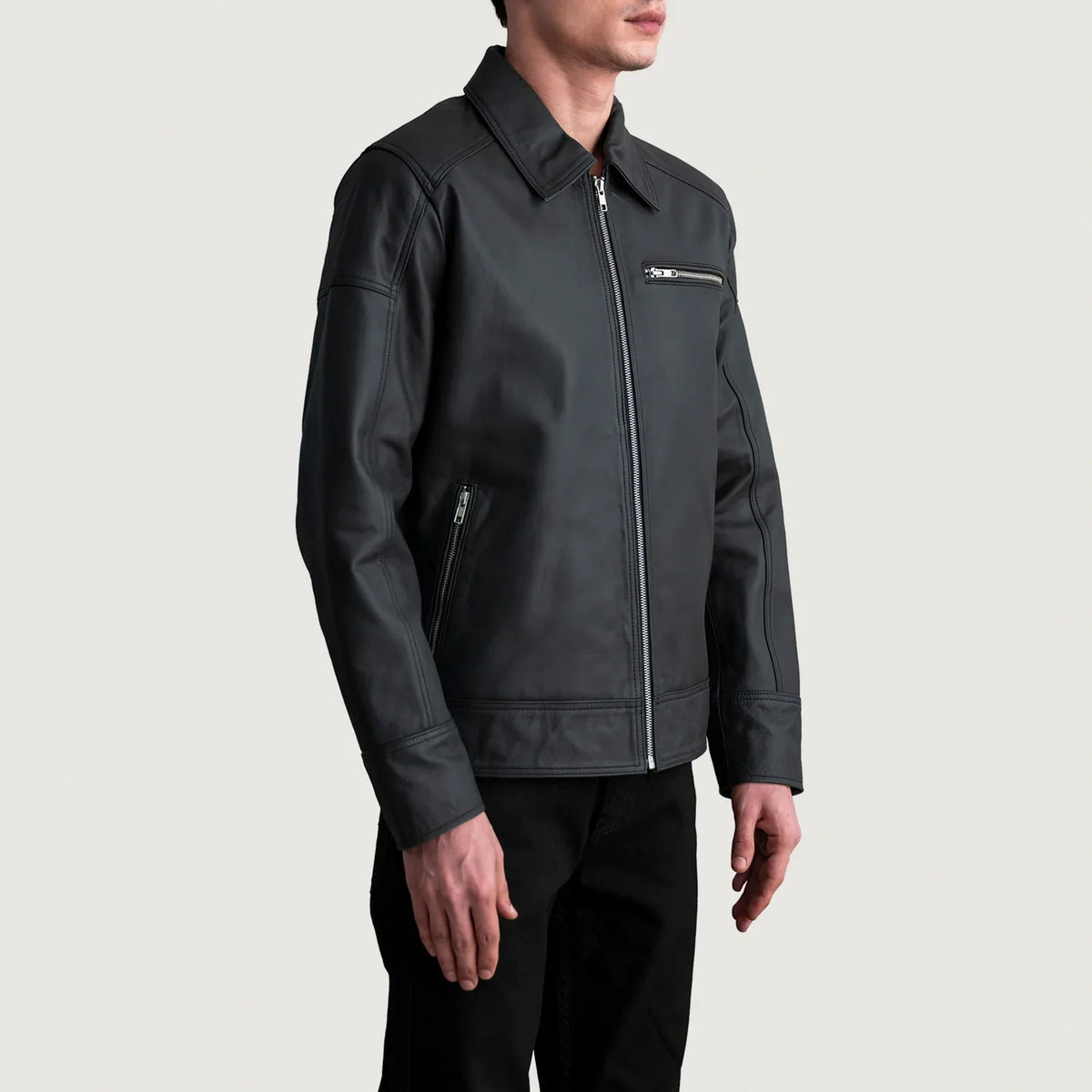 Lavendard Skórzana Ramoneska Męska – alternate product view 2