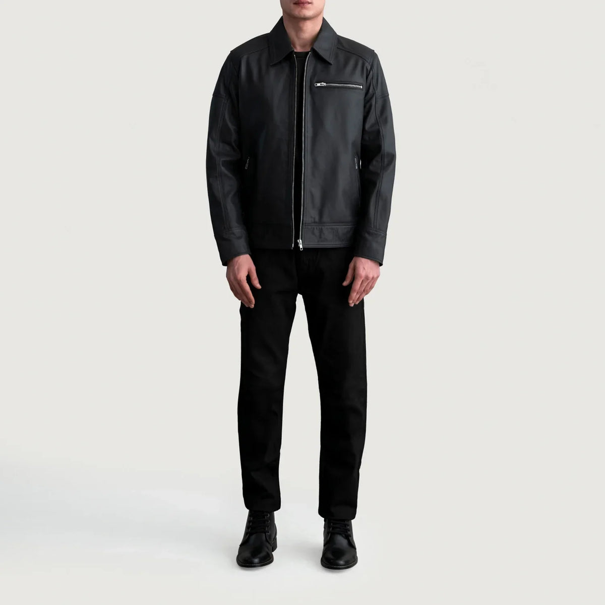 Lavendard Skórzana Ramoneska Męska – alternate product view 4