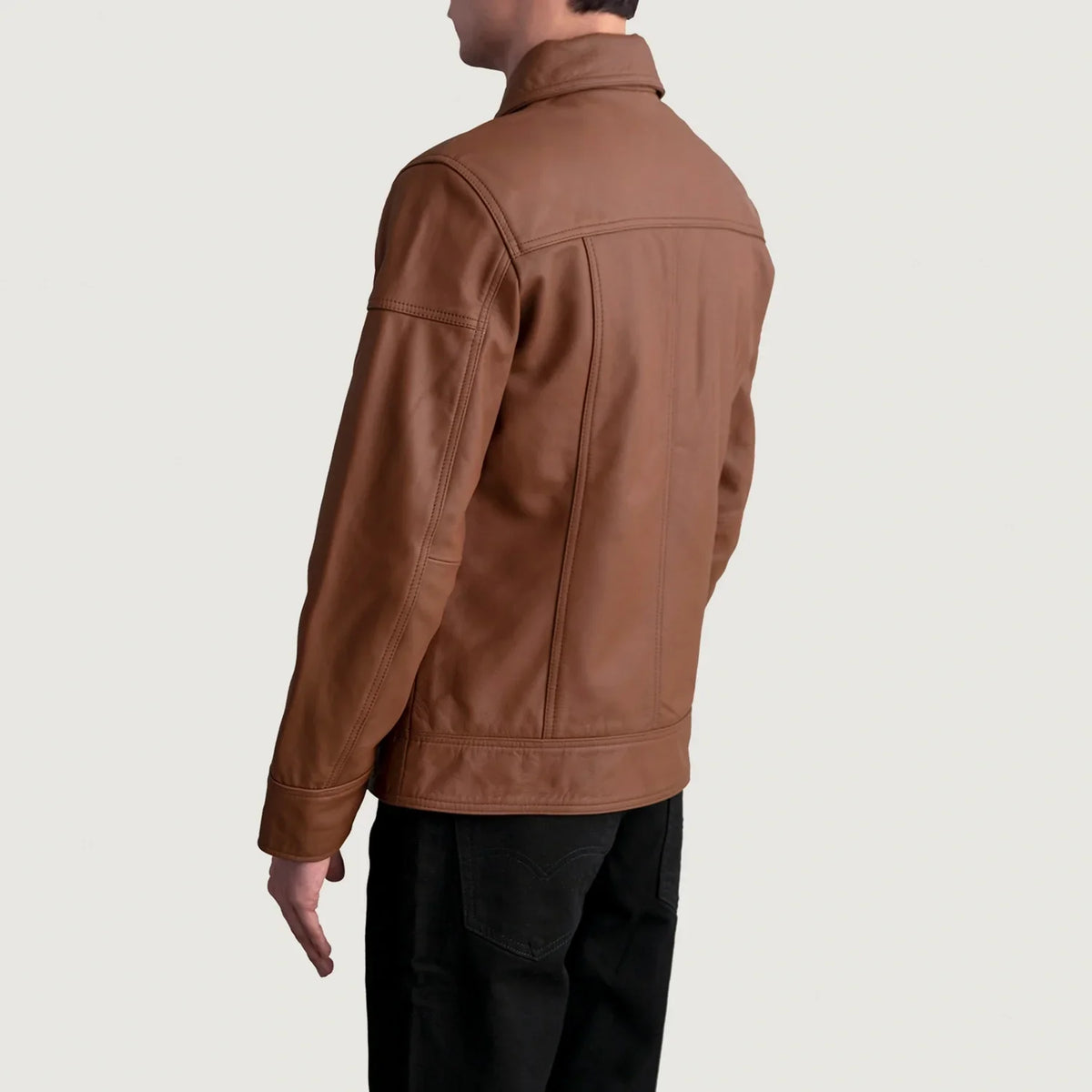 Lavendard Skórzana Ramoneska Męska – alternate product view 6