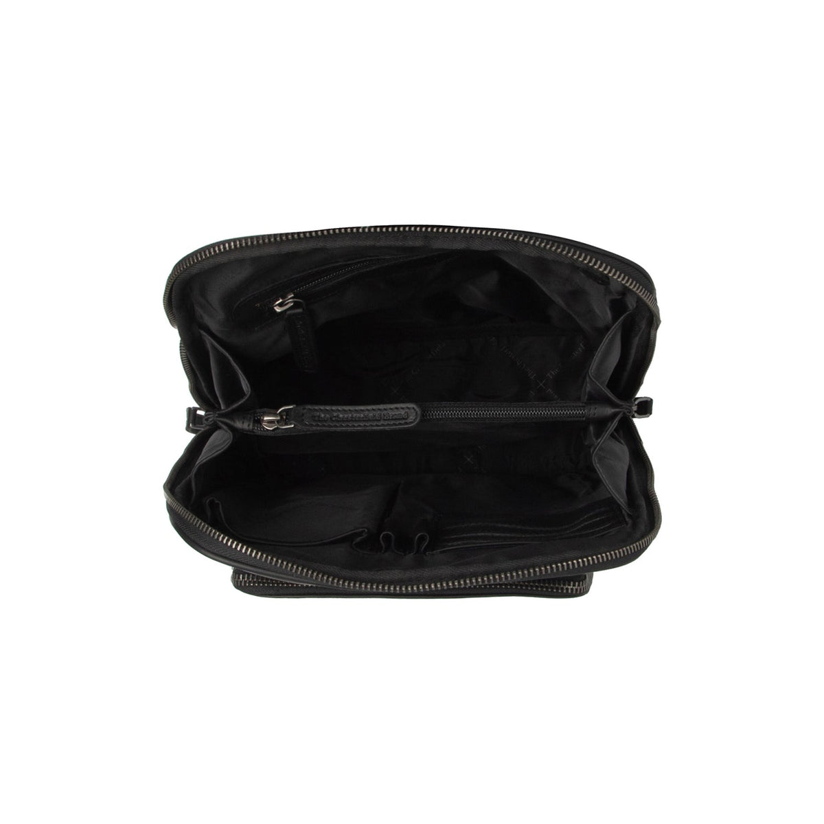 Solid Antique Brass Hardware &amp; Heavy-Duty Dual Zipper Detail on Floran Full-Grain Leather Backpack Damska