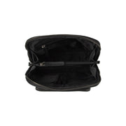 Solid Antique Brass Hardware &amp; Heavy-Duty Dual Zipper Detail on Floran Full-Grain Leather Backpack Damska