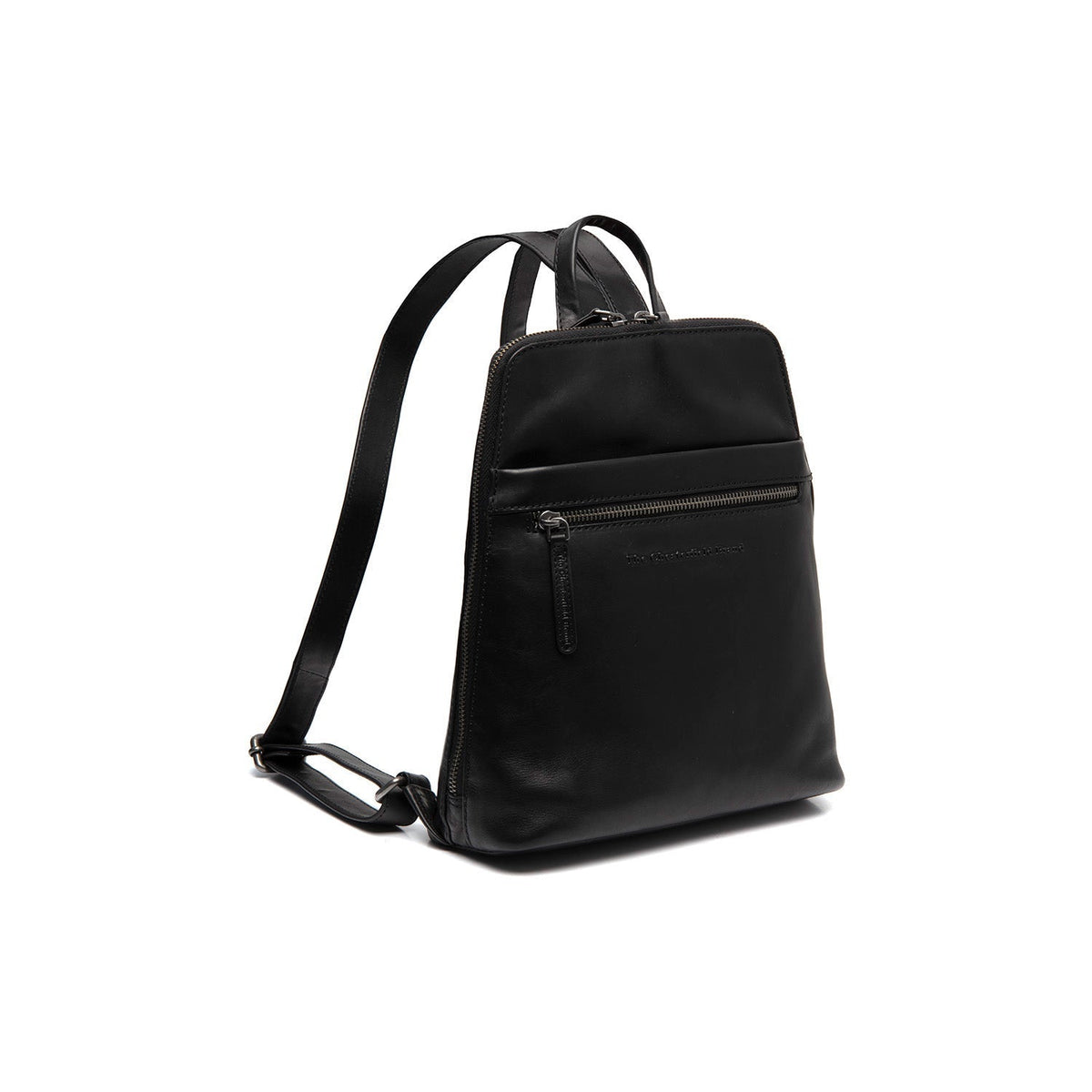 Linford Full-Grain Leather Backpack Damska in Classic 100% Full-Grain Leather - Full Exterior Front Profile View | Buy Online