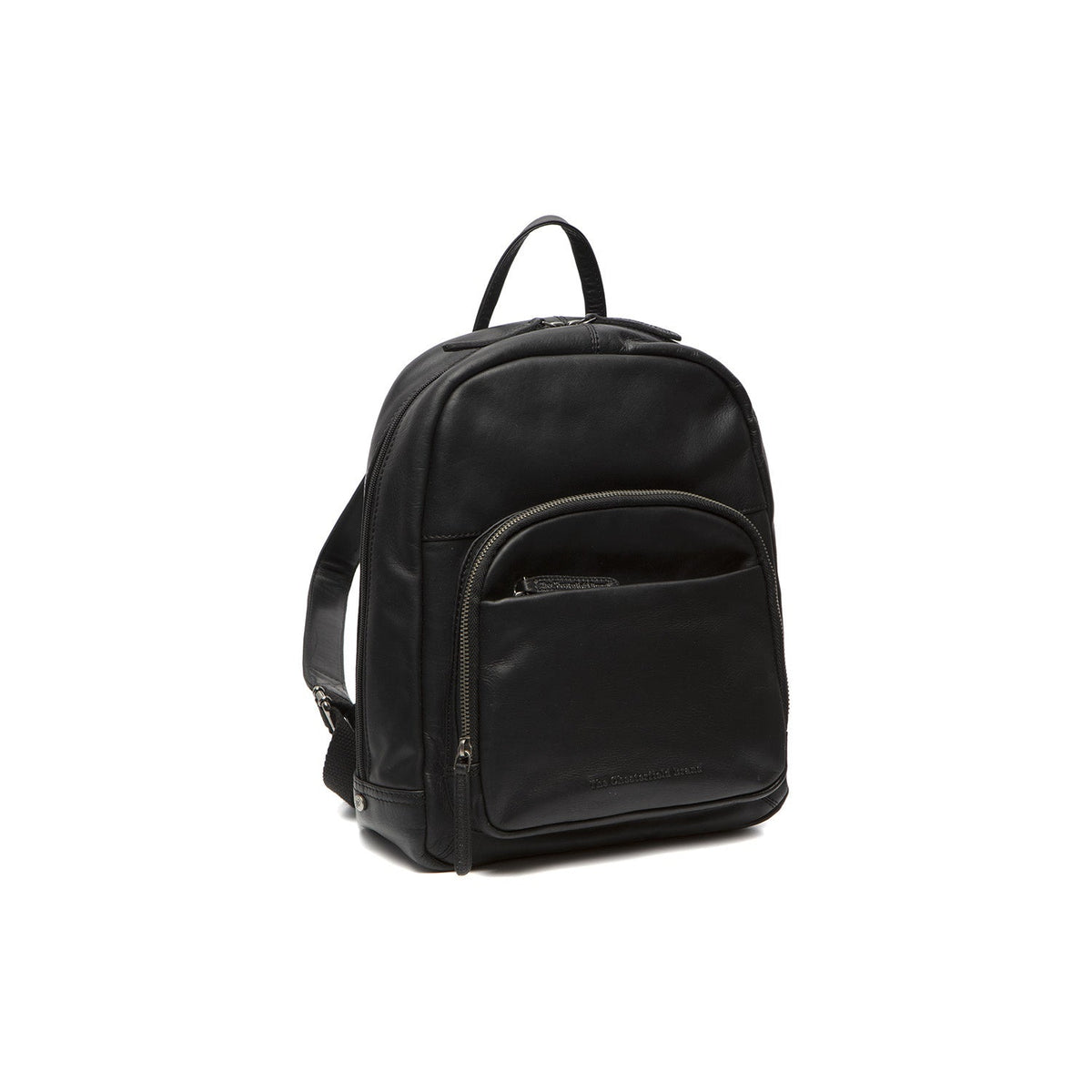 Santana Full-Grain Leather Backpack Damska in Tan 100% Full-Grain Leather - Full Exterior Front Profile View | Buy Online