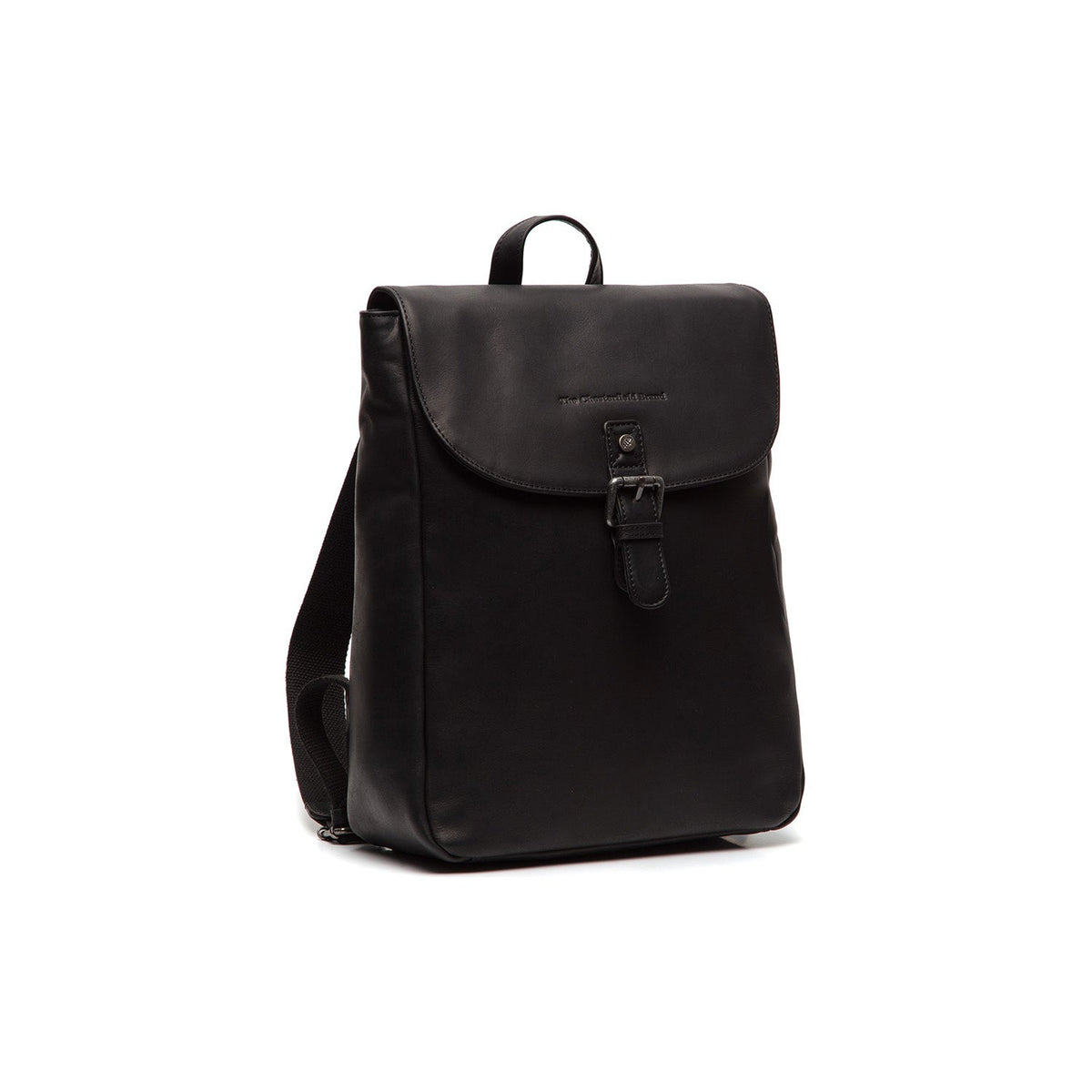Vermont Full-Grain Leather Backpack Damska in Classic 100% Full-Grain Leather - Full Exterior Front Profile View | Buy Online