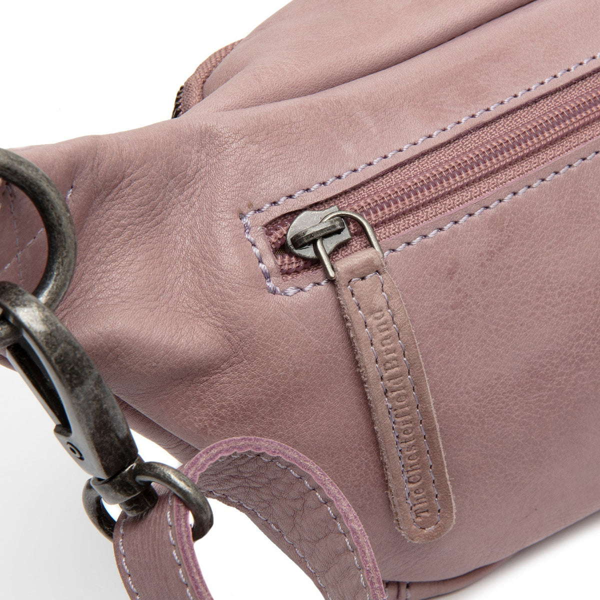 Severo Full-Grain Leather Belt Bag Damska - Structured Side Profile Showing Gusset Depth &amp; Expansion Capacity
