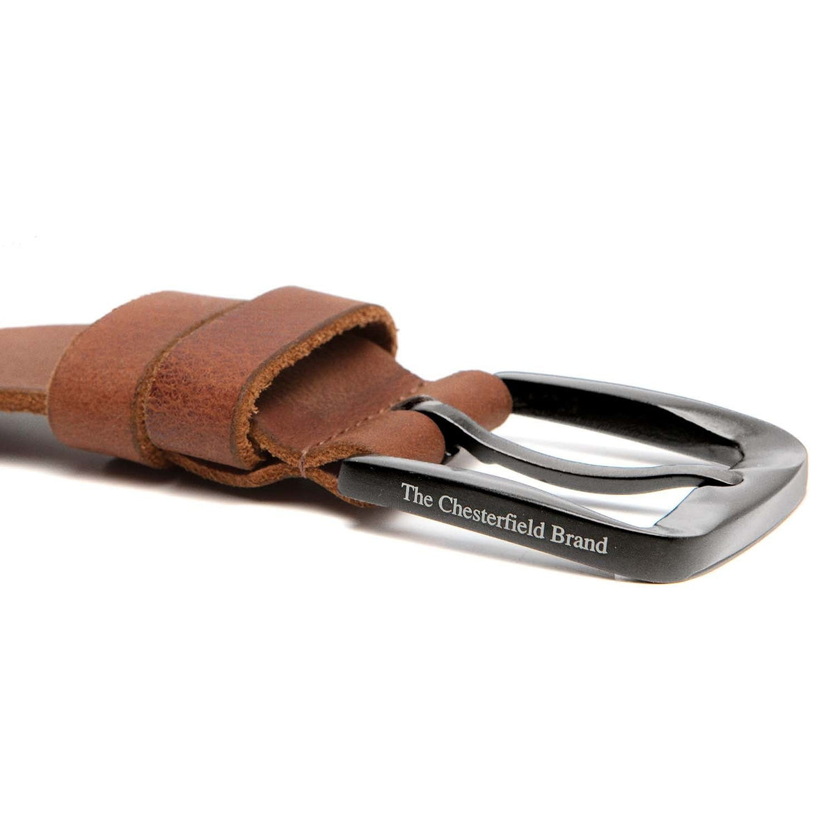 Copper Full-Grain Leather Belt Męska – alternate product view 3