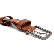 Manovo Full-Grain Leather Belt Męska – alternate product view 2