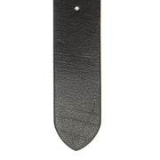 Solid Antique Brass Hardware &amp; Heavy-Duty Dual Zipper Detail on Morrison Full-Grain Pasek Skórzany Męska