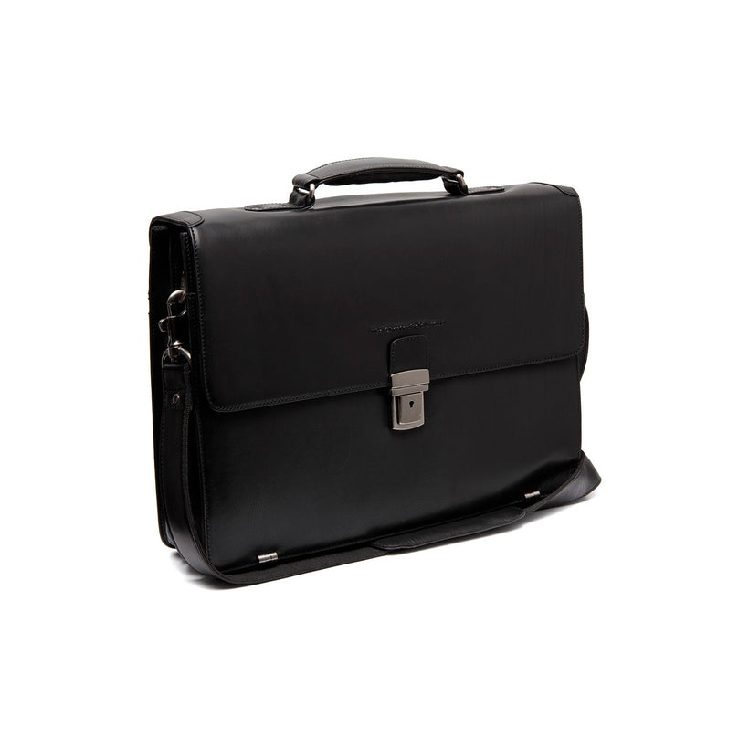 Salvatore Full-Grain Leather Briefcase Męska