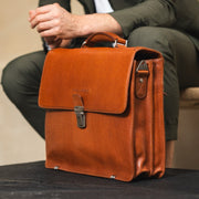 Salvatore Full-Grain Leather Briefcase – alternate product view 2