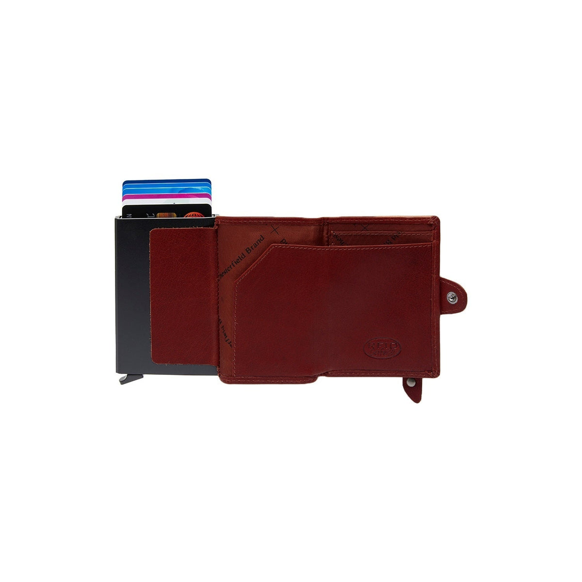 Baldwin Full-Grain Leather Card Holder Damska – alternate product view 3