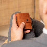 Barrea Full-Grain Leather Card Holder Damska – alternate product view 2