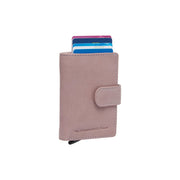 Kaunas Full-Grain Leather Card Holder Damska in Classic 100% Full-Grain Leather - Full Exterior Front Profile View | Buy Online