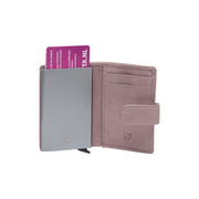 Kaunas Full-Grain Leather Card Holder Damska - Structured Side Profile Showing Gusset Depth &amp; Expansion Capacity