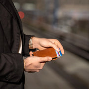 Lagos Full-Grain Leather Card Holder Damska – alternate product view 3