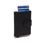 Leipzig Full-Grain Leather Card Holder Damska in Classic 100% Full-Grain Leather - Full Exterior Front Profile View | Buy Online