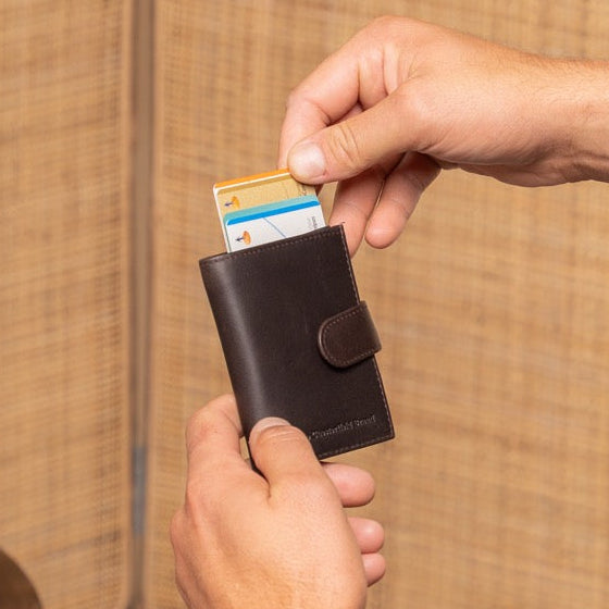 Leipzig Full-Grain Leather Card Holder Damska – alternate product view 2